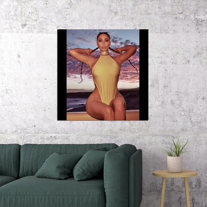 Kim Kardashian Model Poster Celebrity Wall Art