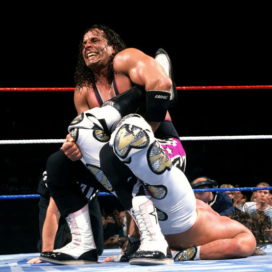 Bret Hart Vs. Shawn Michaels Poster Wwe Wrestling Match Wall Art Sports Entertainment Print