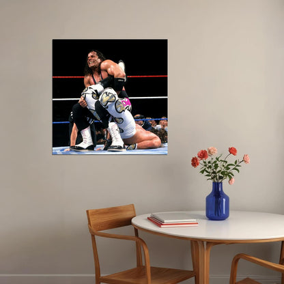Bret Hart Vs. Shawn Michaels Poster Wwe Wrestling Match Wall Art Sports Entertainment Print - xonomax