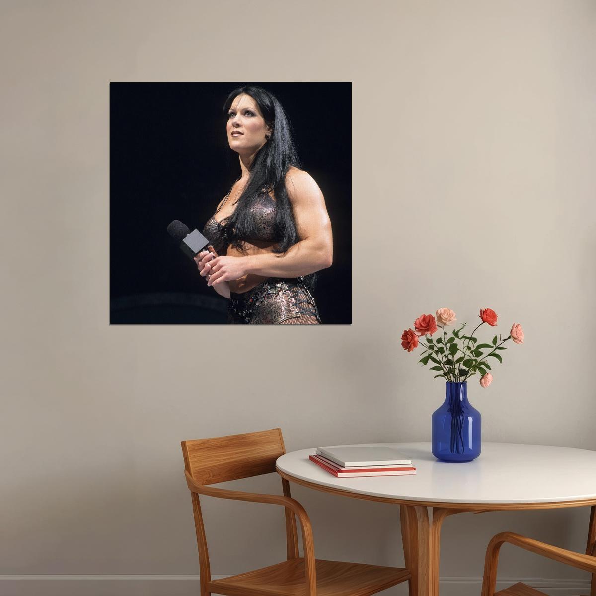 Superstar Chyna Female Wrestling Poster Iconic Wwe Legend Wall Art - xonomax