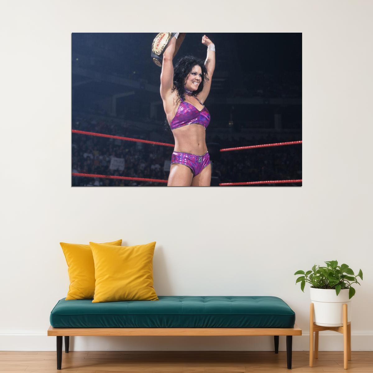 Superstar Chyna Female Wrestling Poster Iconic Wwe Legend Wall Art