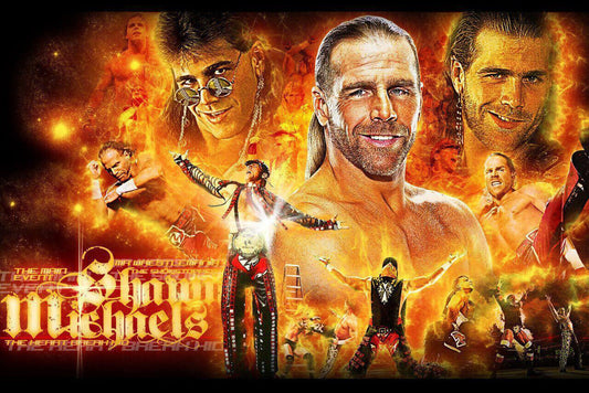 Superstar Shawn Michaels Wrestling Poster Iconic Wwe Legend Wall Art