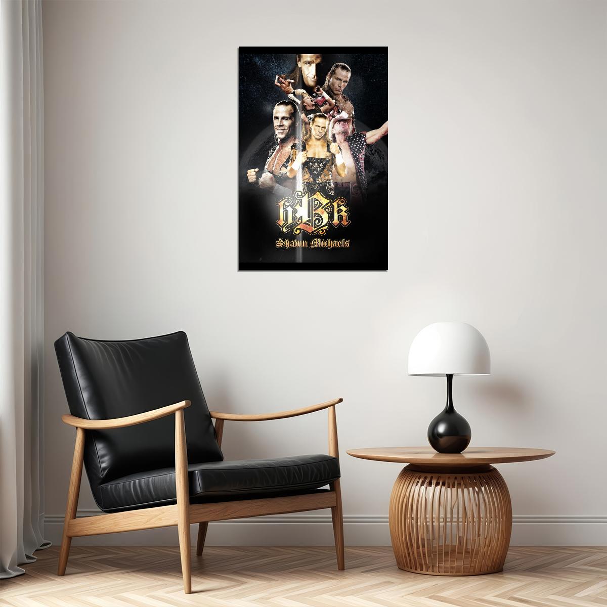 Superstar Shawn Michaels Wrestling Poster Iconic Wwe Legend Wall Art - xonomax