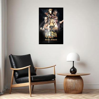 Superstar Shawn Michaels Wrestling Poster Iconic Wwe Legend Wall Art - xonomax