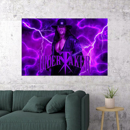 The Undertaker Wwe Wrestling Poster Inspirational Pro Wrestler Art Print