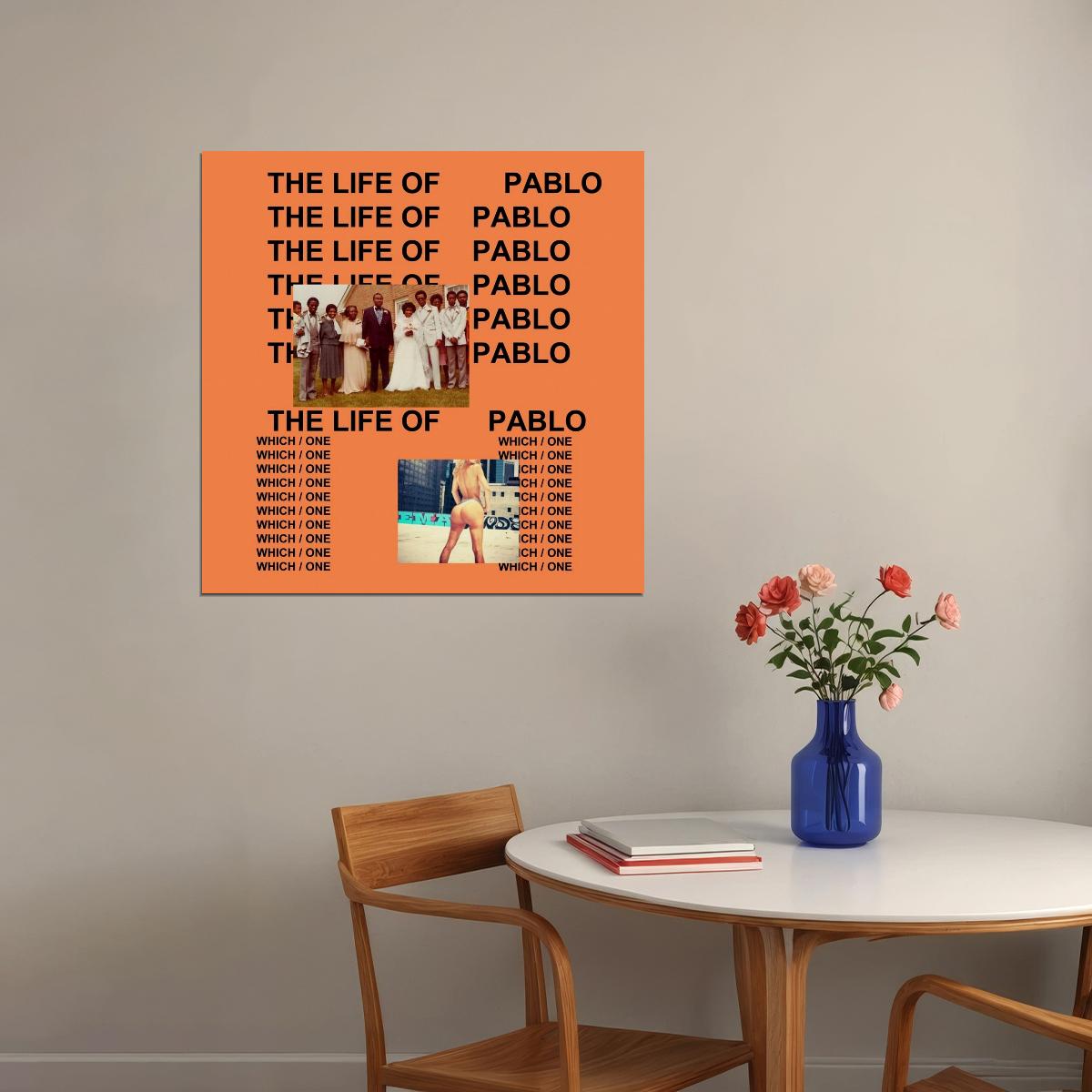 Kanye West The Life Of Pablo Album Cover Art Music Poster Rap Wall Print