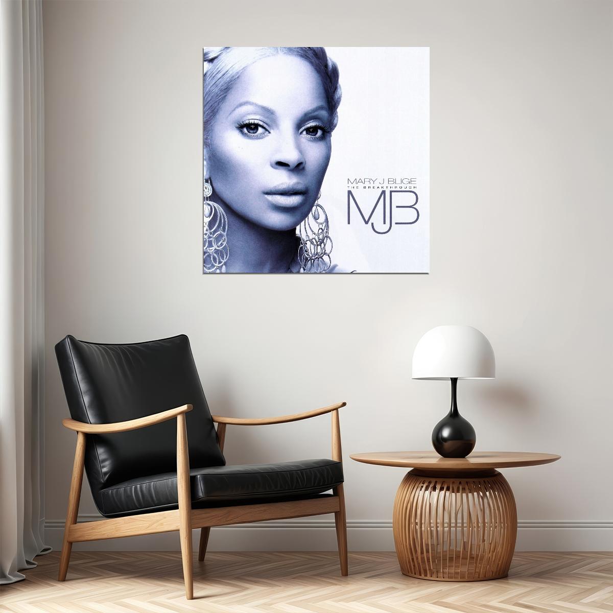 Mary J. Blige The Breakthrough Album Cover Art Music Poster R&b Wall Print