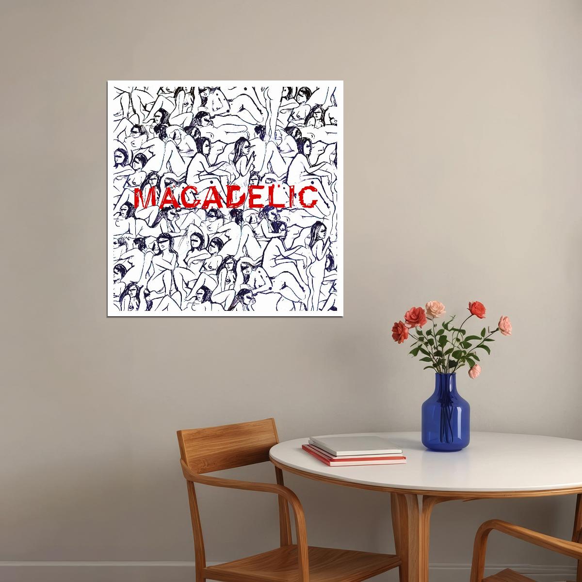 Mac Miller Macadelic Album Cover Art Music Poster Rap Hip-hop