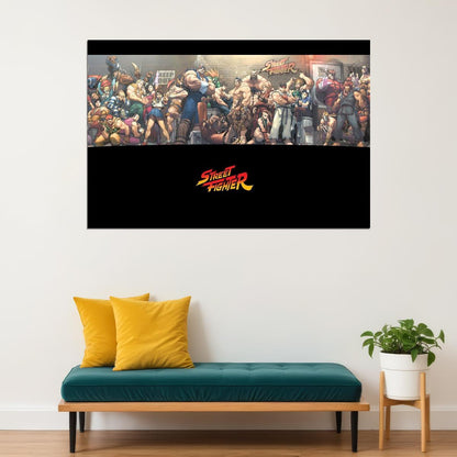 Street Fighter Fighting Video Game Poster Gamer Wall Art