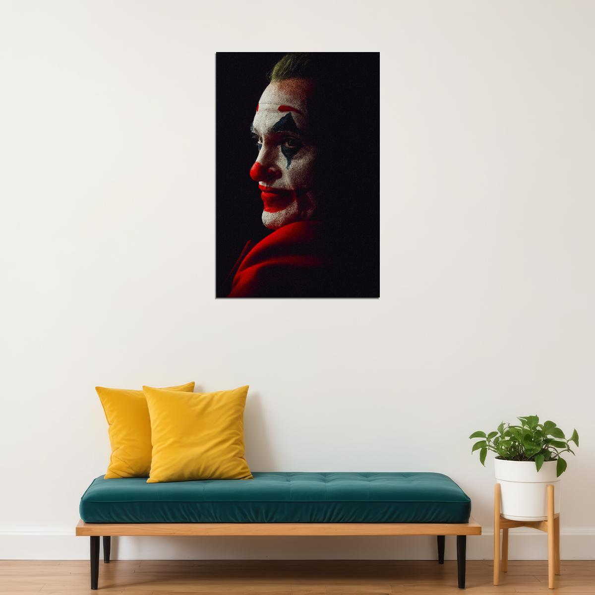 Joker Movie Poster 2019 Joaquin Phoenix Iconic Dc Villain Art Print