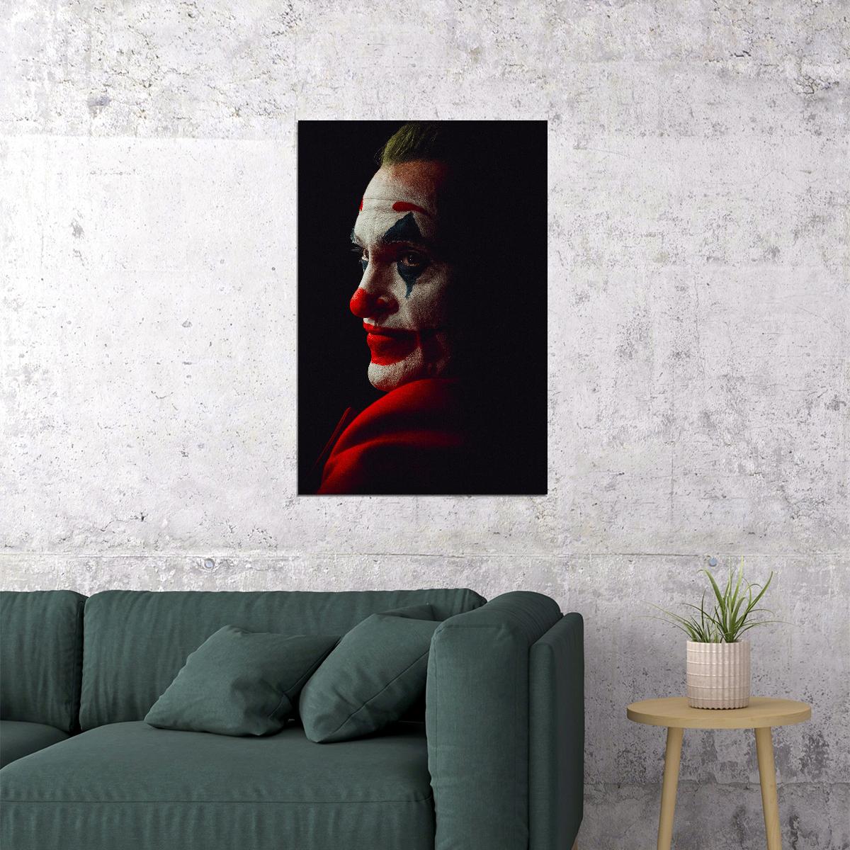 Joker Movie Poster 2019 Joaquin Phoenix Iconic Dc Villain Art Print