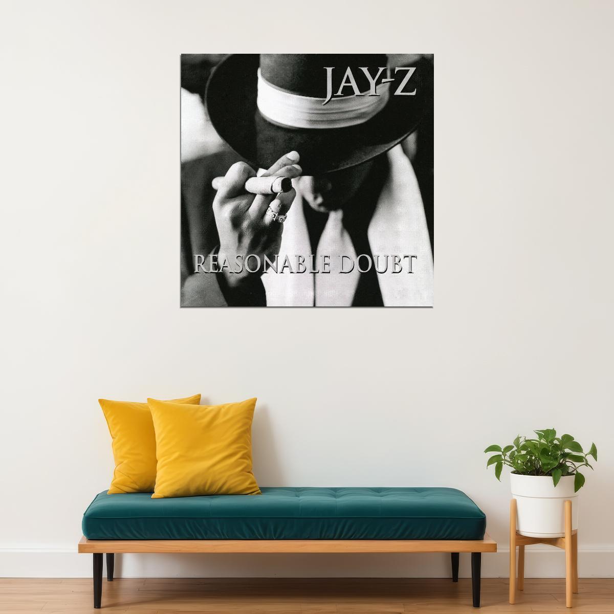 Jay-z Reasonable Doubt Album Cover Art Music Poster Rap Wall Print