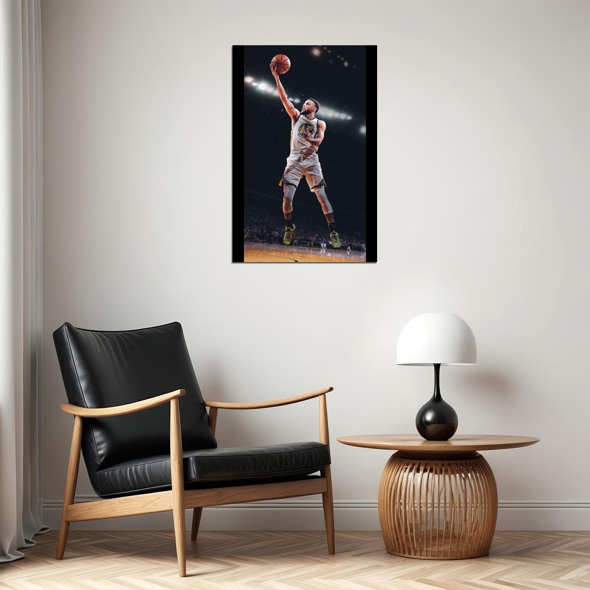 Stephen Curry Nba Basketball Poster Famous Player Motivational Sport Print