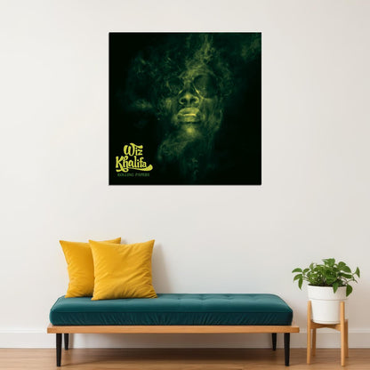 Wiz Khalifa Rolling Papers Album Cover Art Rapper Music Poster