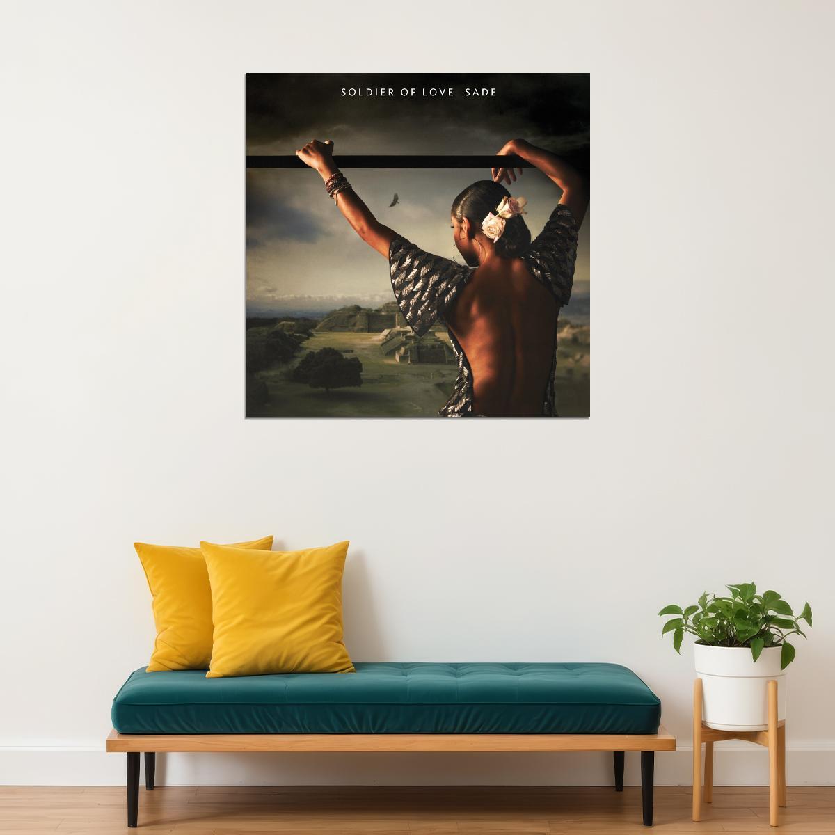 Sade Soldier Of Love Lbum Cover Art Music Poster Iconic Singer Wall Print