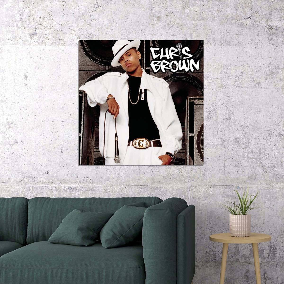 Chris Brown Poster R&b Music Wall Art Singer-songwriter Print