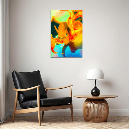 Pokemon Charizard Video Game Poster Nintendo Gamer Wall Print