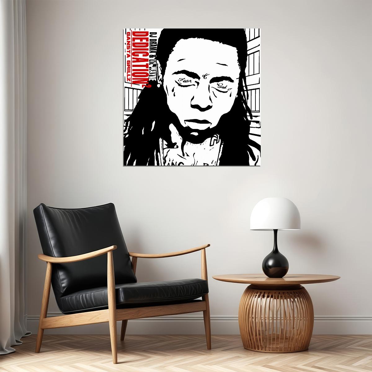 Lil Wayne Dedication Album Cover Art Rap Music Poster