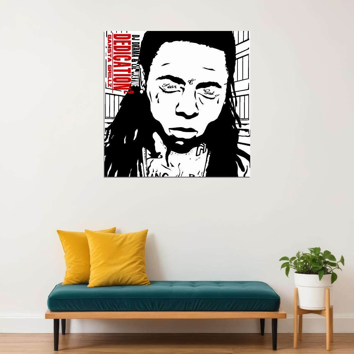 Lil Wayne Dedication Album Cover Art Rap Music Poster