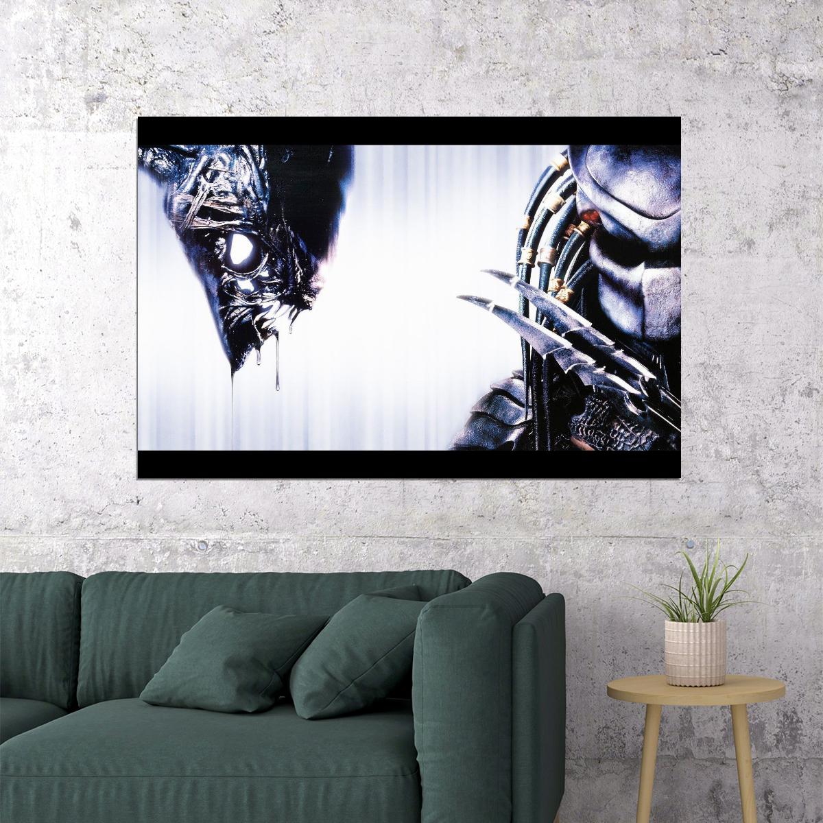 Alien Vs. Predator Xenomorph Movie Poster Sci-fi Action Film Wall Art Print