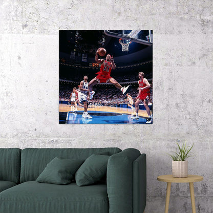 Dennis Rodman Basketball Poster Nba Legend Wall Art Chicago Bulls Sports Print