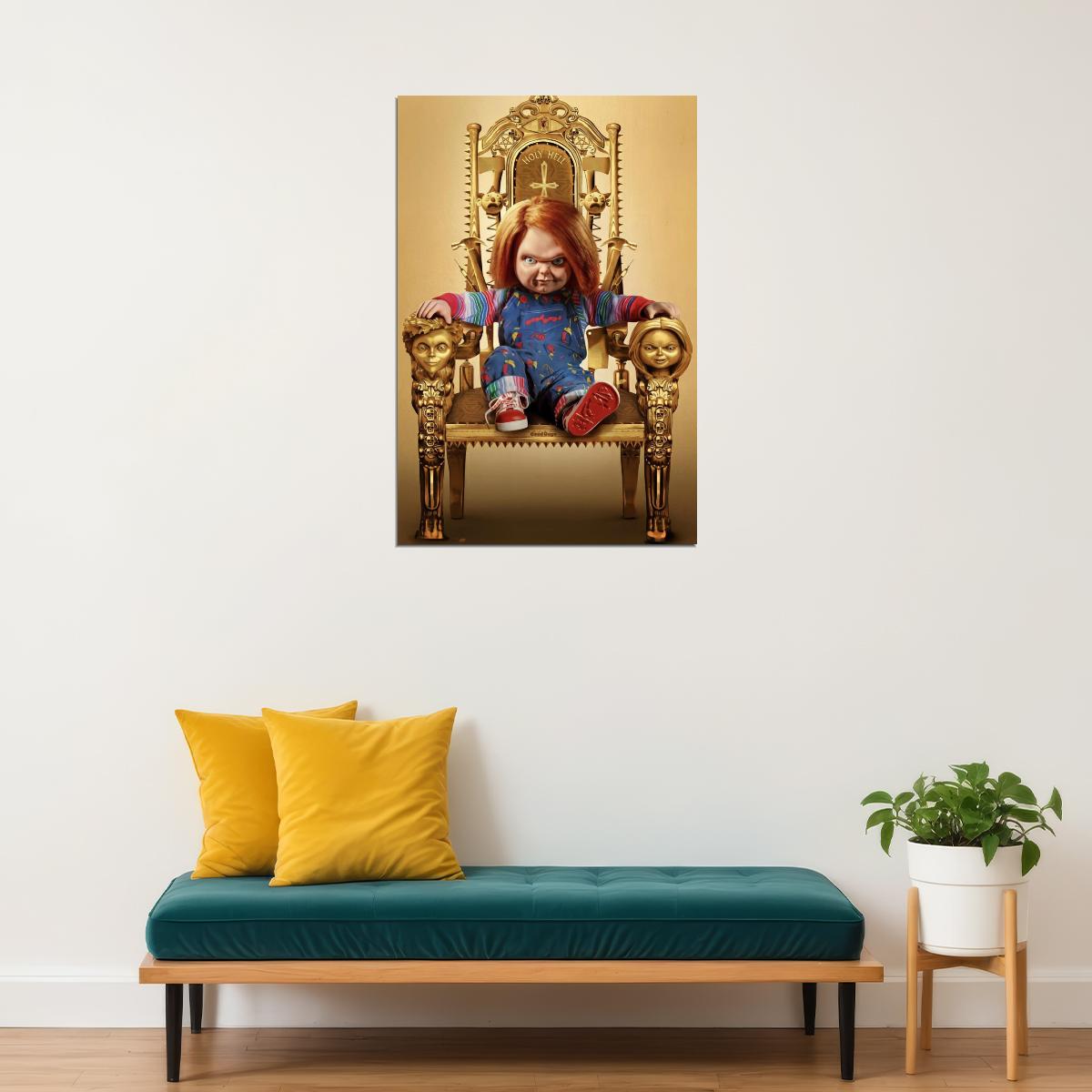 Chucky Movie Poster Horror Film Wall Art Cult Classic Print