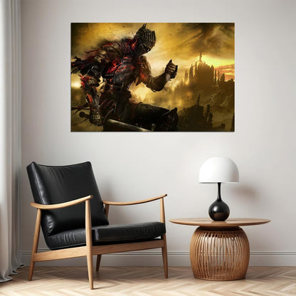 Dark Souls Video Game Poster Action Rpg Wall Art Gaming Print