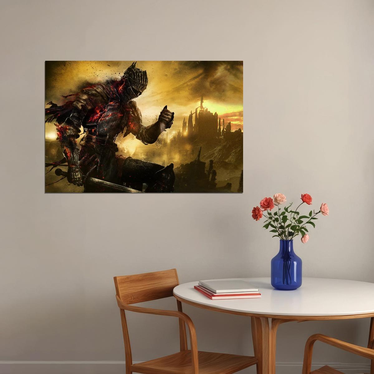 Dark Souls Video Game Poster Action Rpg Wall Art Gaming Print