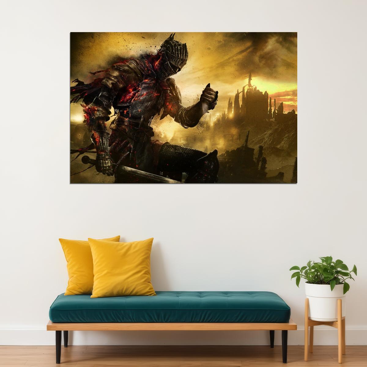 Dark Souls Video Game Poster Action Rpg Wall Art Gaming Print