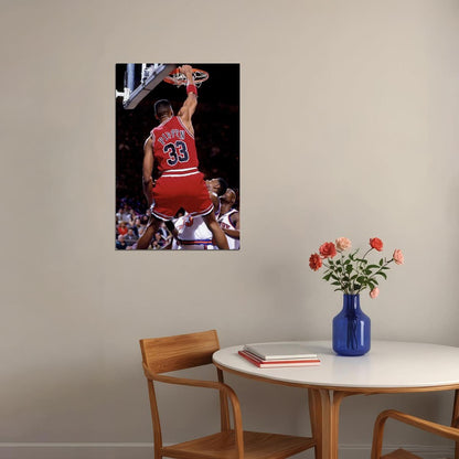 Scottie Pippen Nba Poster Famous Basketball Star Motivational Sports Print