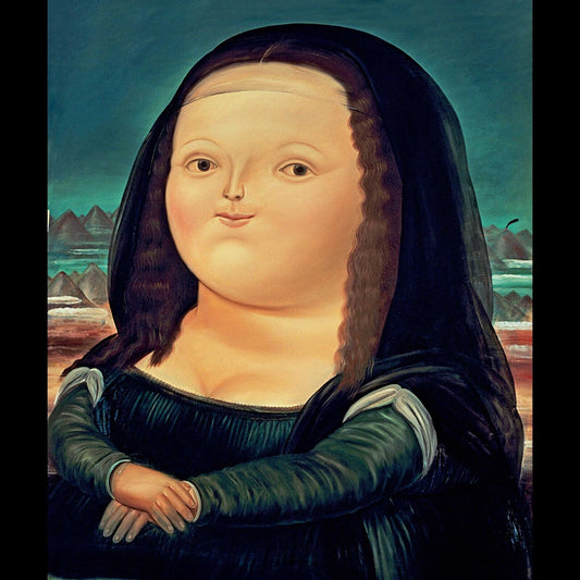 Fernando Botero Mona Lisa Poster Contemporary Art Print Wall Art Painting - xonomax