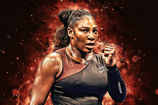 Serena Williams Tennis Poster Legendary Athlete Motivational Sports Print