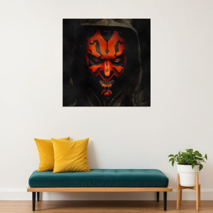 Star Wars Darth Maul Sci-fi Movie Poster