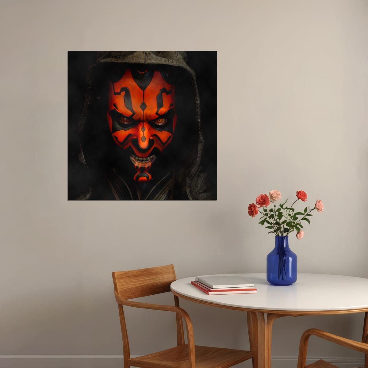 Star Wars Darth Maul Sci-fi Movie Poster