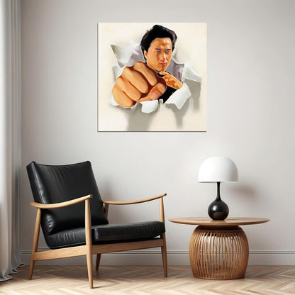 Jackie Chan Martial Arts Movie Star Poster Wall Art Action Film Print