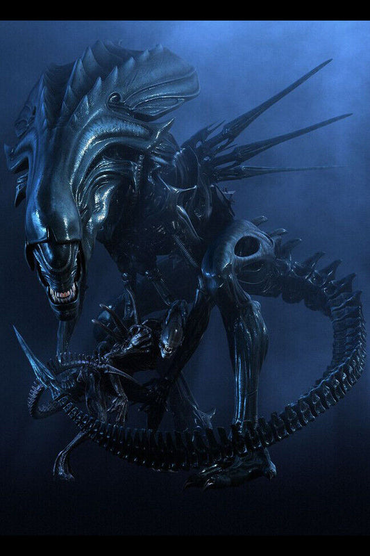 Queen Alien Xenomorph Movie Poster Iconic Sci-fi Creature Wall Art