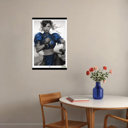 Street Fighter Chun-li Fighting Video Game Poster Gamer Wall Art