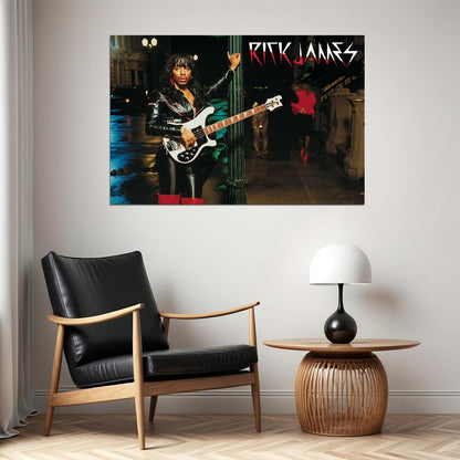 Rick James Music Poster Famous Singer 1980s Wall Print