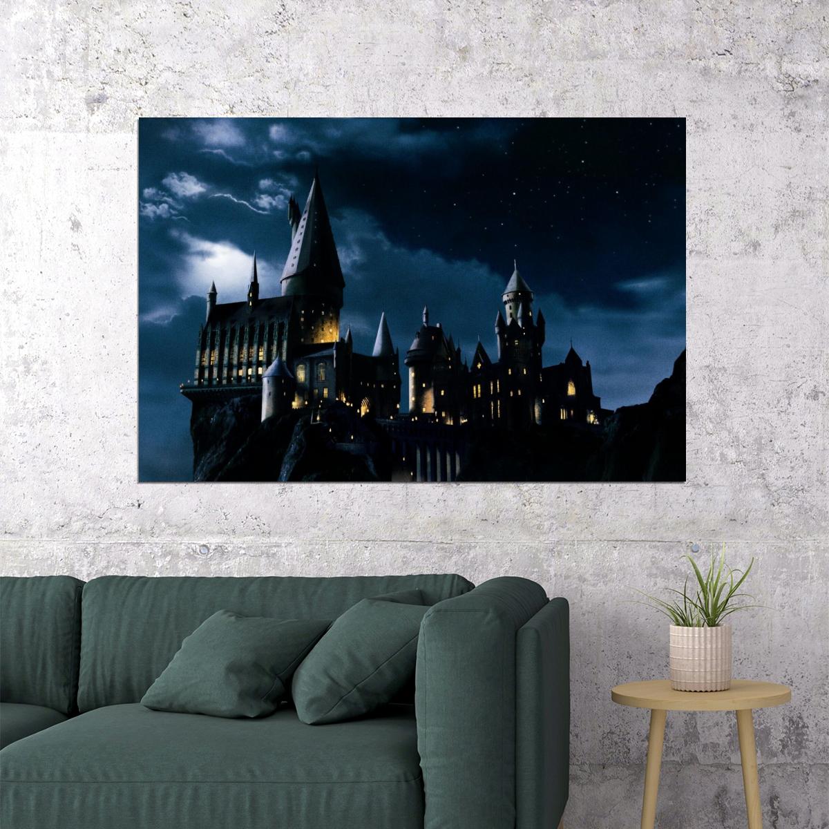 Harry Potter Movie Poster Magic Fantasy Film Wall Art Sorcerer Adventure Print