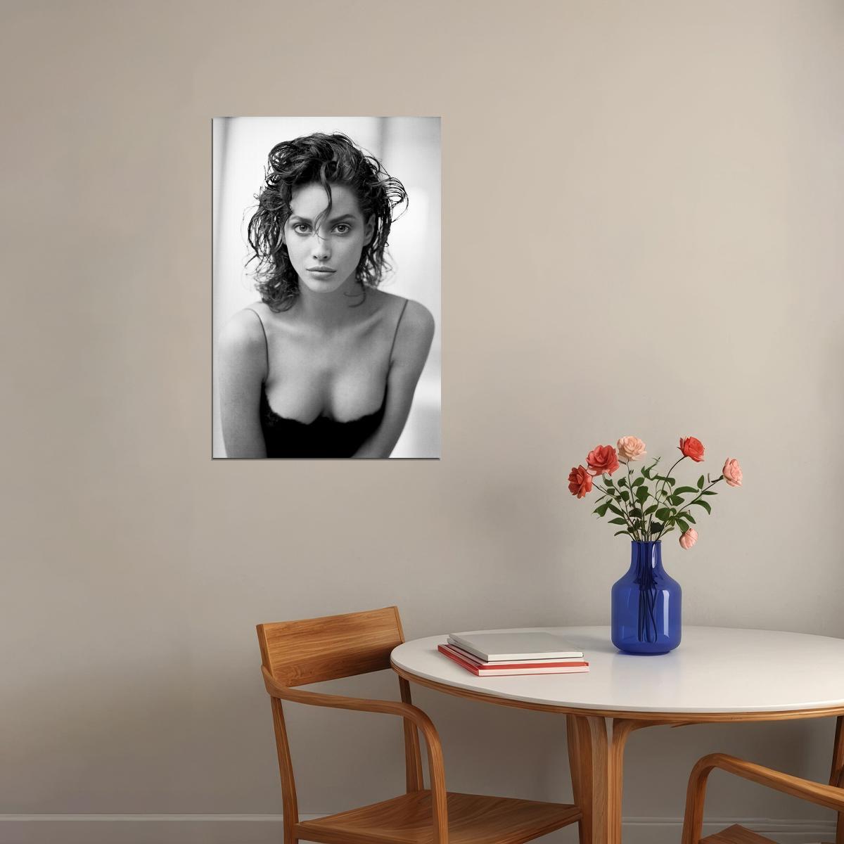 Christy Turlington Poster Sexy Supermodel Wall Art Fashion Icon Print