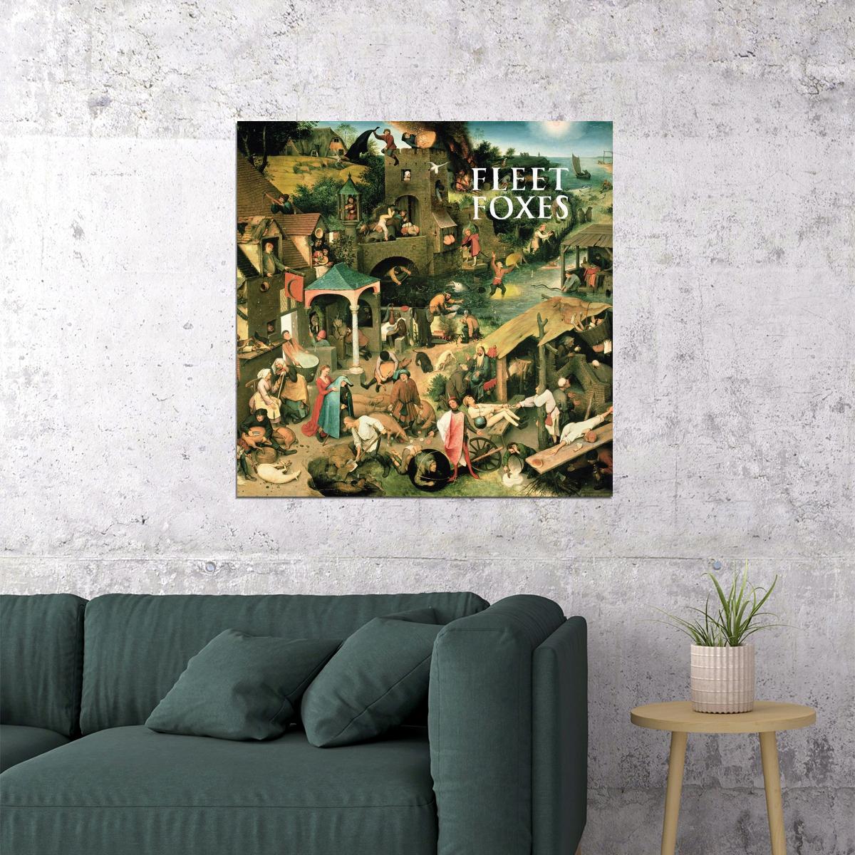 Fleet Foxes Album Cover Art Indie Folk Music Poster Band Music Print