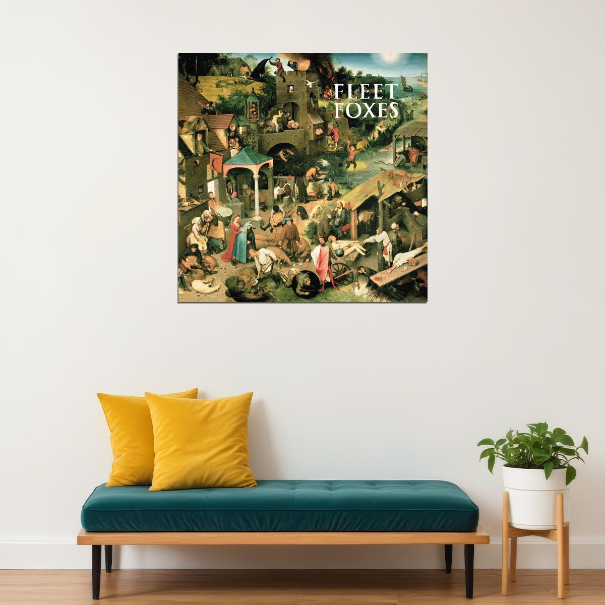 Fleet Foxes Album Cover Art Indie Folk Music Poster Band Music Print