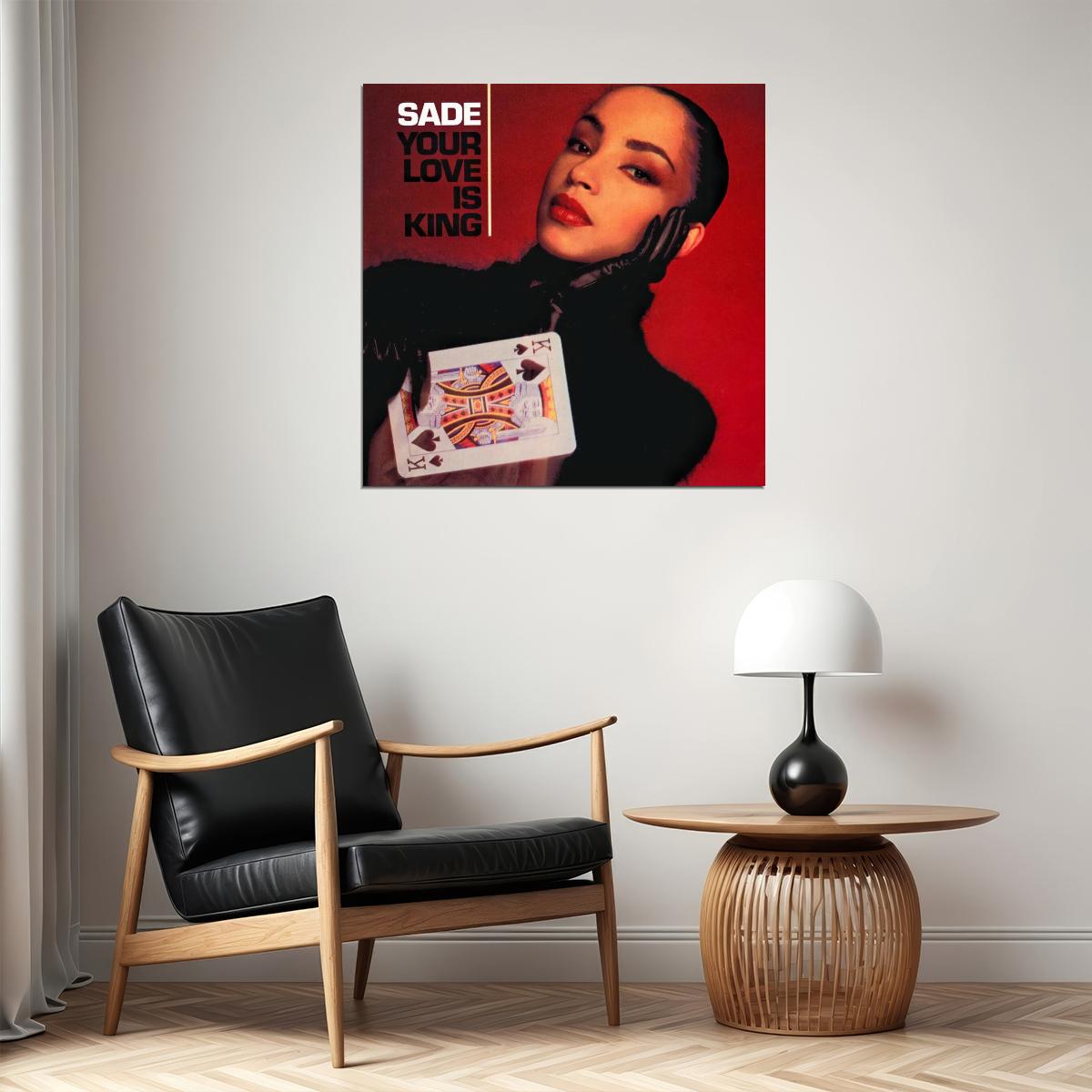 Sade Your Love Is King Album Cover Art 1980s Soul Music Poster Iconic Singer Wall Print