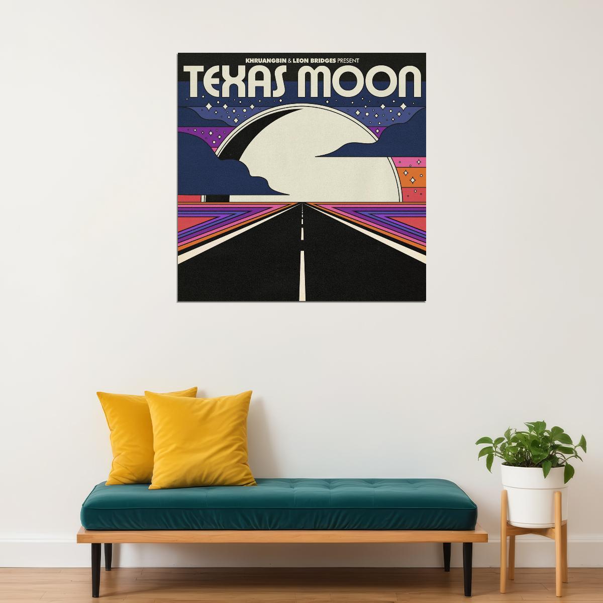 Khruangbin & Leon Bridges Music Poster Collaboration Wall Print