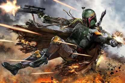 Star Wars Boba Fett Sci-fi Movie Poster