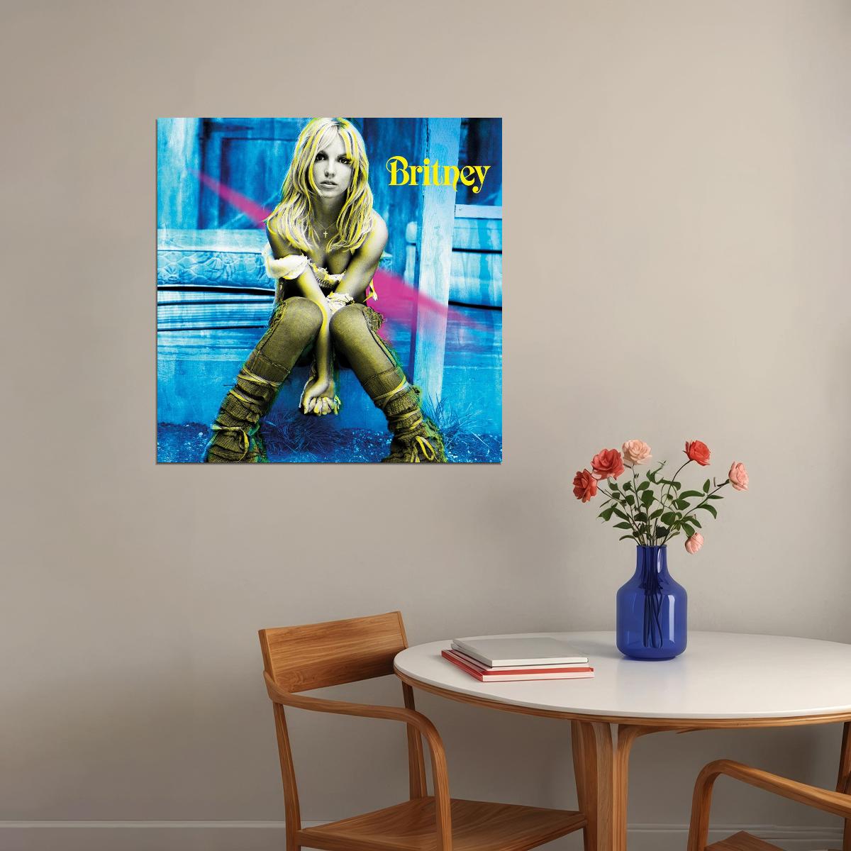 Britney Spears Album Cover Art Pop 90s 00s Music Poster Celebrity Music Print - xonomax