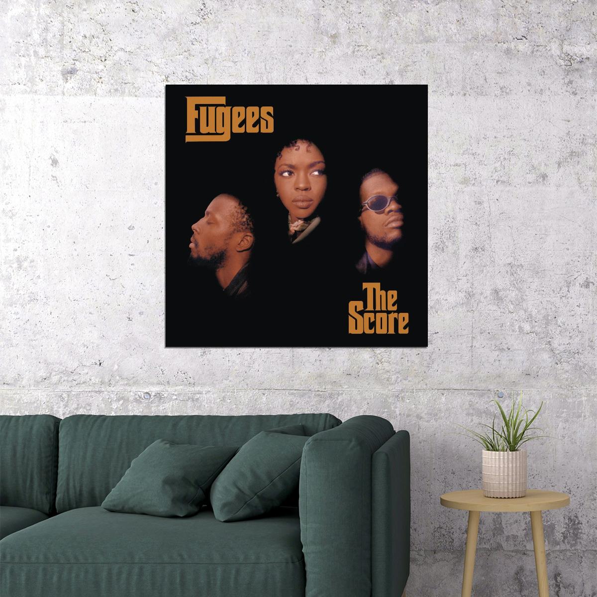 The Fugees The Score Album Cover Art Music Poster Iconic Hip Hop Group Print