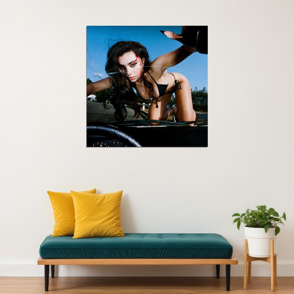 Charli Xcx Crash Album Cover Art Pop Music Poster Singer-songwriter Print