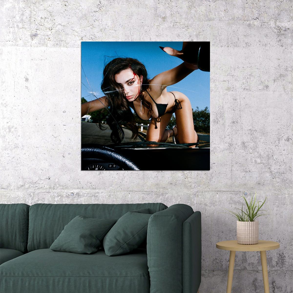 Charli Xcx Crash Album Cover Art Pop Music Poster Singer-songwriter Print