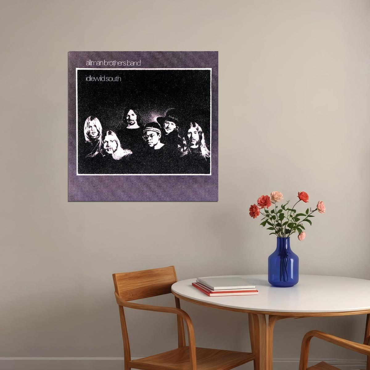 The Allman Brothers Band Idlewild South Album Cover Art Music Poster Iconic Rock Group Print